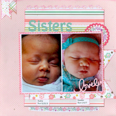 Sisters...Granddaughters Audrey &amp; Emmalee
