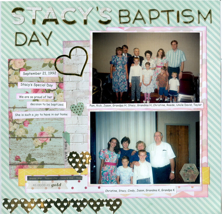 Stacy&#039;s Baptism Day