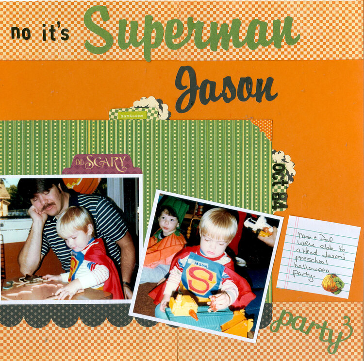 son Jason as Superman 1984 pg 2