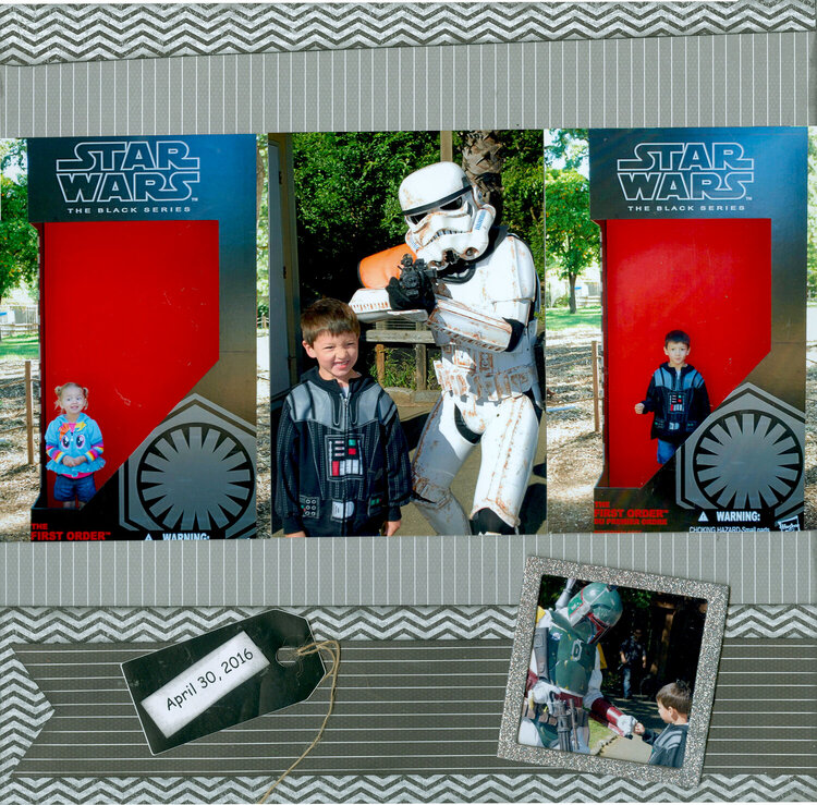 Grandson Dominic and Granddaughter Audrey ...Star Wars at the Zoo pg 1