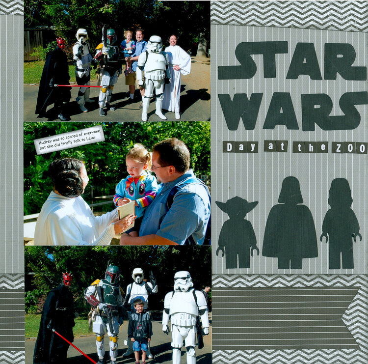 Grandson Dominic and Granddaughter Audrey ...Star Wars at the Zoo pg 2