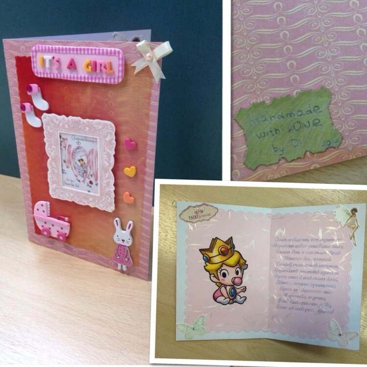 baby girl card