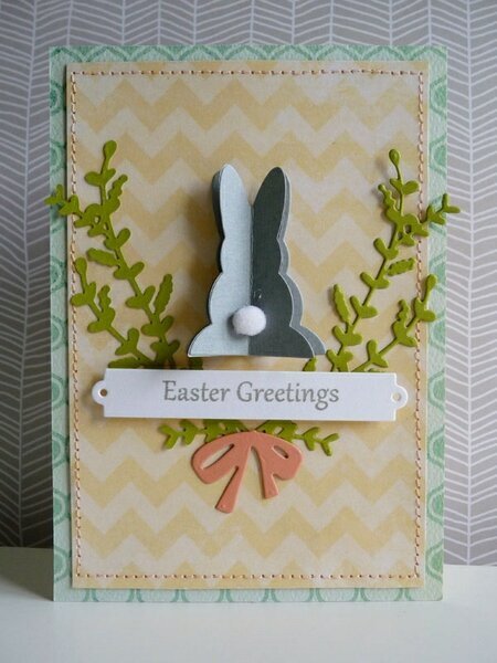 3D Easter bunny card