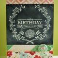 Birthday chalkboard greetings