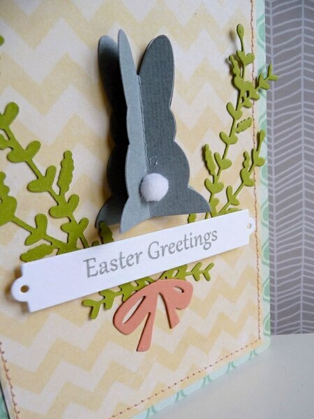 3D Easter bunny card