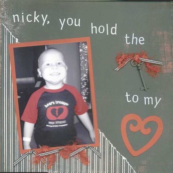 Nicky, you hold the key to my heart