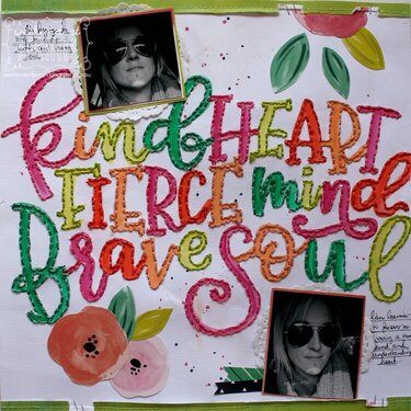 &quot;Kind Heart&quot; layout using Fancy Free.