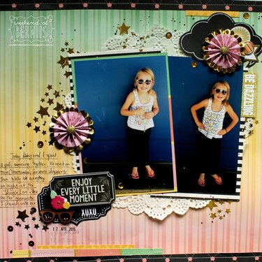 &quot;Enjoy every moment&quot; DT layout for BoBunny