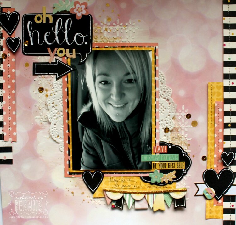 &quot;Oh Hello You&quot;DT layout for BoBunny