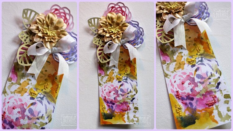 Watercolour bookmark