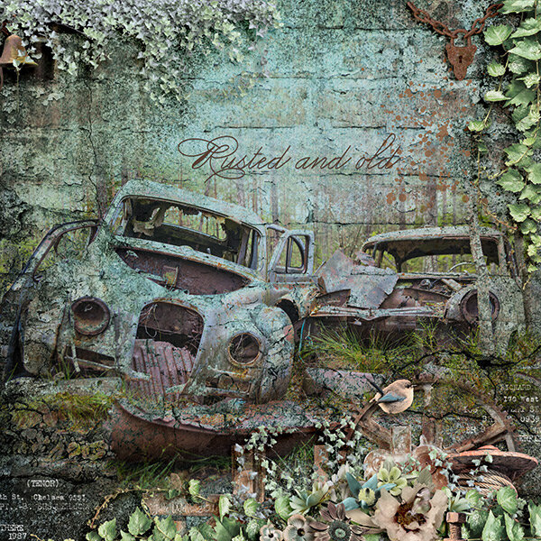rusted and old