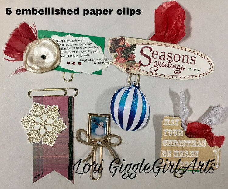 2020 December Daily - embellished paperclips
