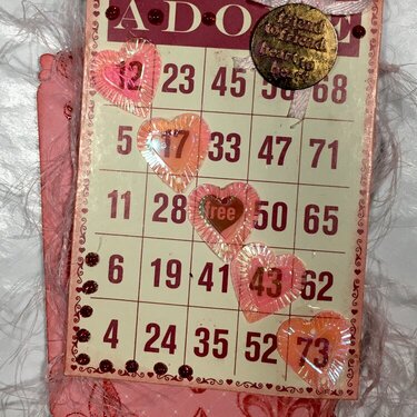 Completed Adore Bingo Card