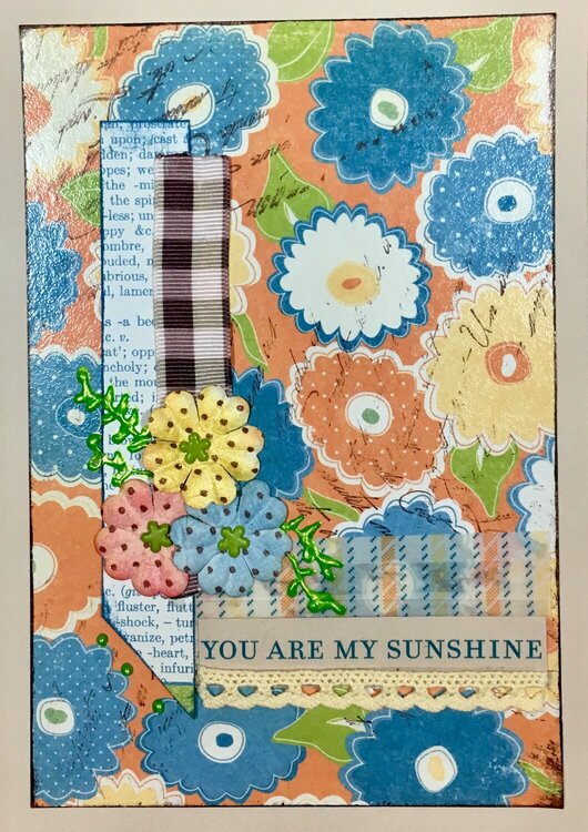 You are my sunshine card