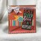 Eat sleep love craft easel card front closed