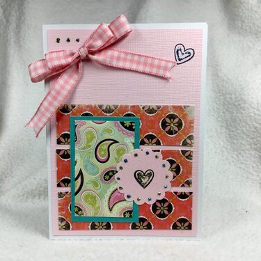 Pink bow card (43/52)