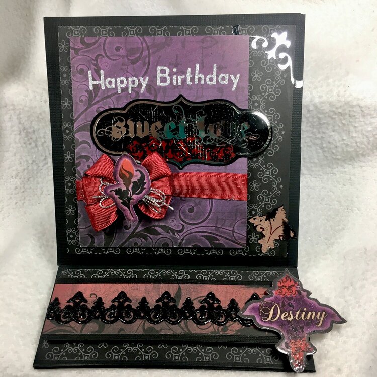 Gothic b-day card for Mike easel set up (34/52)