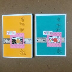 I'd rather be crafting cards #1 & #2 (22 & 23/52)