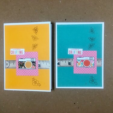I&#039;d rather be crafting cards #1 &amp; #2 (22 &amp; 23/52)