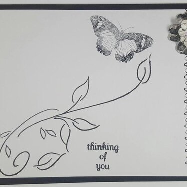 B&amp;W thinking card