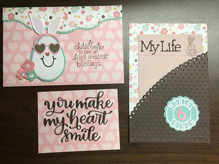 Baby album project life cards 