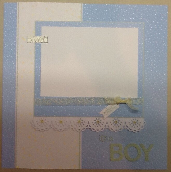 First page of baby album