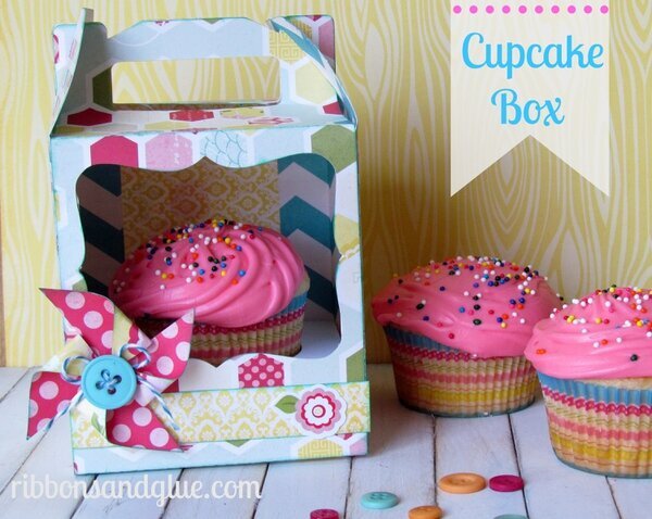 Echo Park Sweet Girl...Cupcake Box