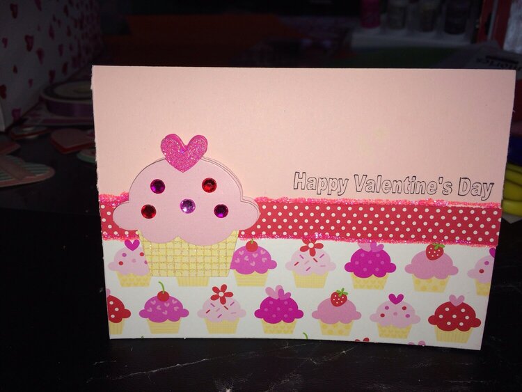 Cupcake Valentines&#039;s Card