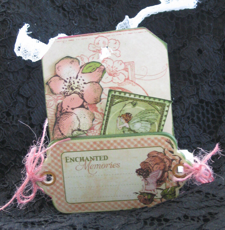 Graphic 45 extra long tag, folded