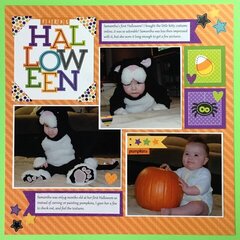Baby's First Halloween Layout