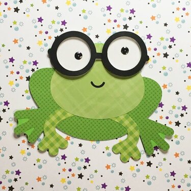 Doodlebug Frog with Shaker Eyes