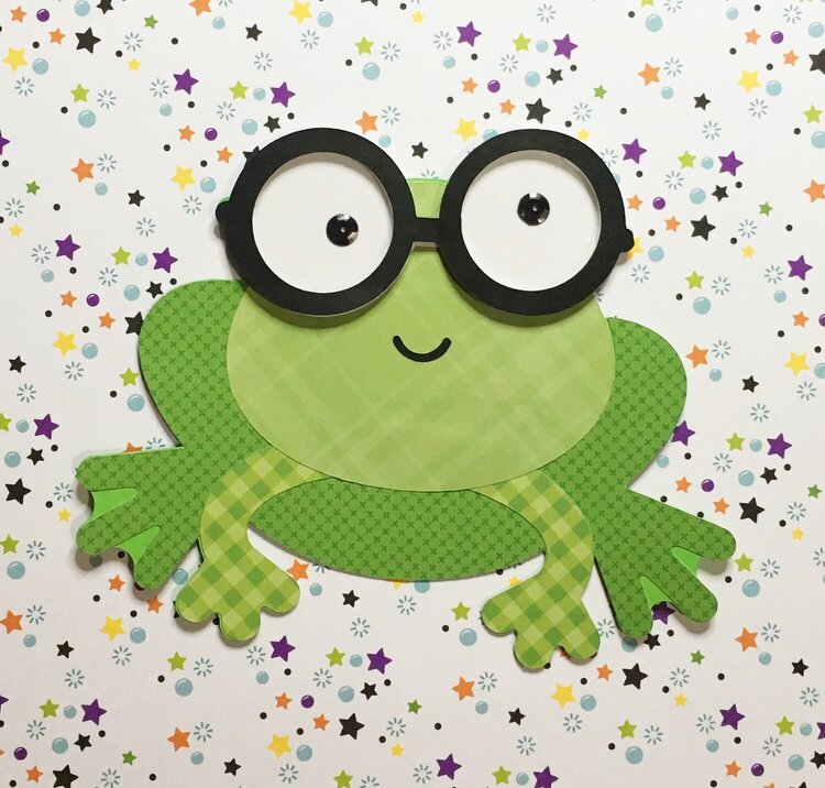 Doodlebug Frog with Shaker Eyes