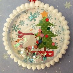 Doodlebug Shaker Christmas Ornament