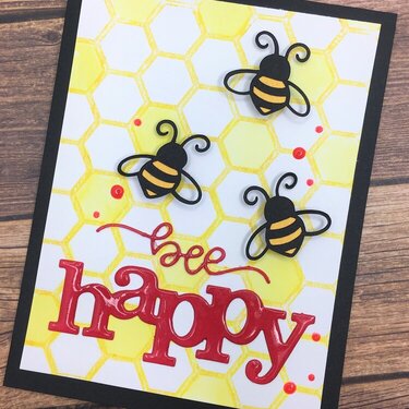 Bee Happy card