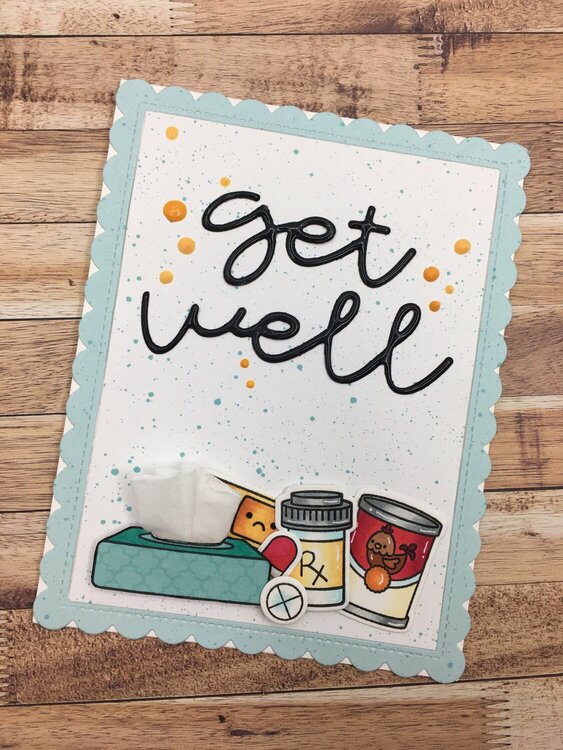 Doodlebug Get Well card