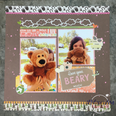 Love you beary much layout