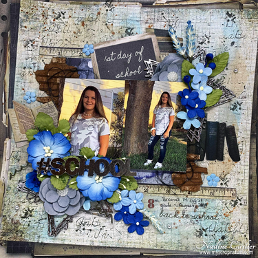 Back To School Scrapbook Layout