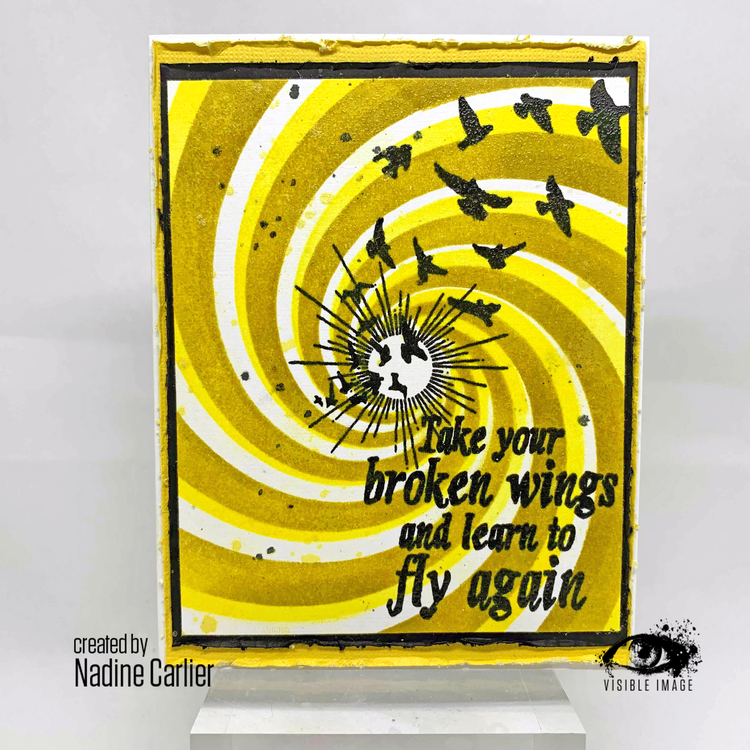 TAKE YOUR BROKEN WINGS AND LEARN TO FLY AGAIN CARD