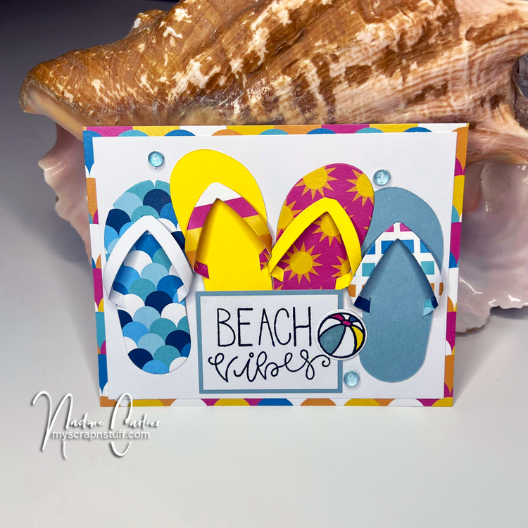 Flip Flop Summer Beach Vibes Card