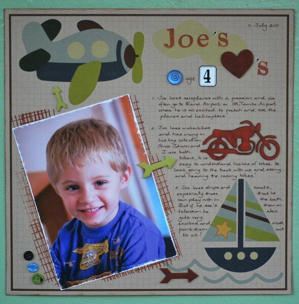 Joe&#039;s Loves at age 4