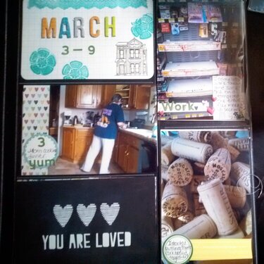 Project Life March (days 3-9) page 1