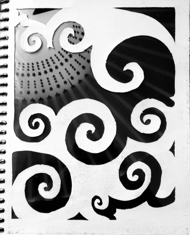 B&amp;W Swirls