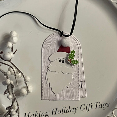 Santa gift tag