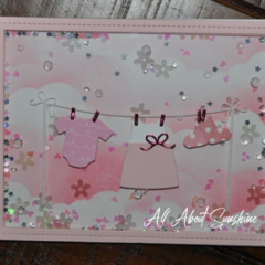 Baby Girl Shaker Card