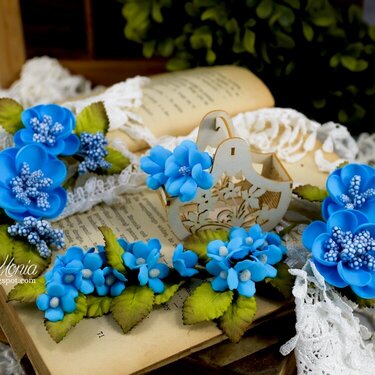 blue flowers