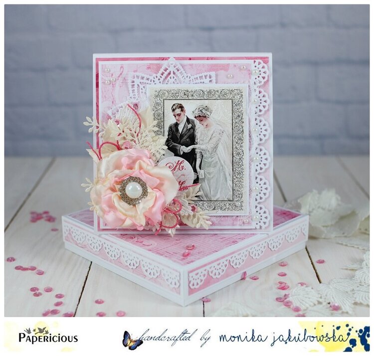 Romantic wedding card