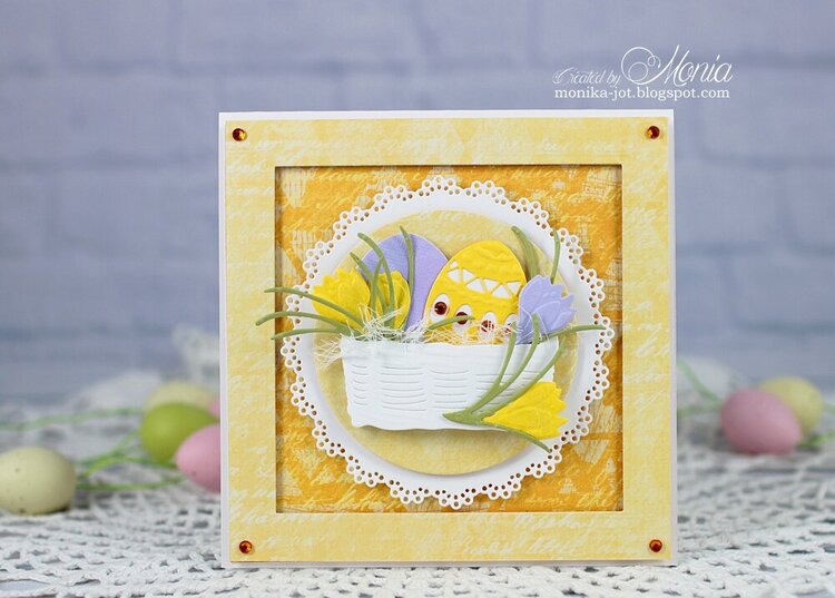 Easter card with basket