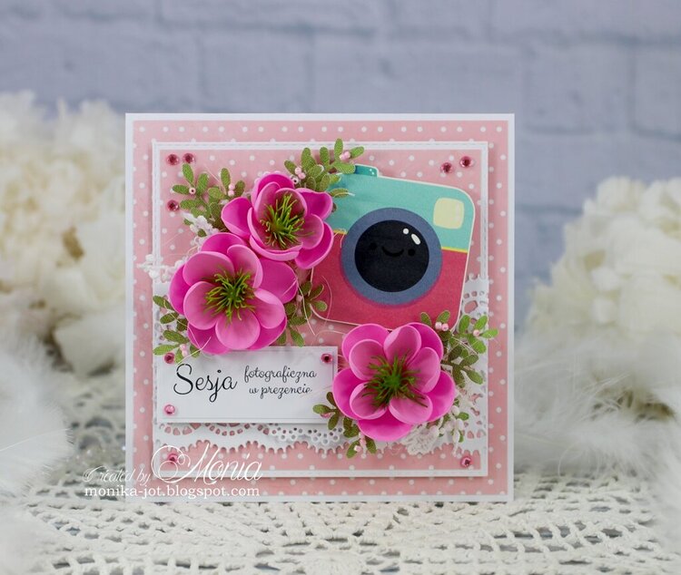 Sweet card with a camera