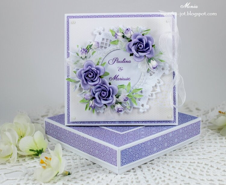 Wedding violet card