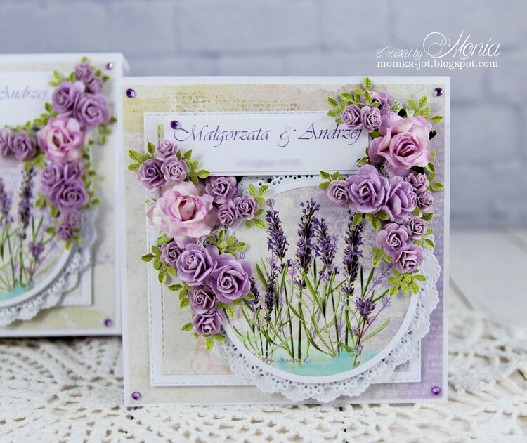 Lavender wedding card
